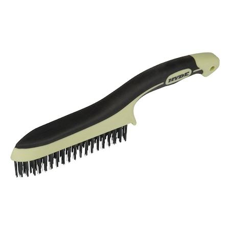 Hyde Hyde MAXXGRIP PRO 1 in. W X 11.75 in. L Carbon Steel Wire Brush 46830
